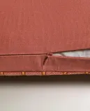 Zara Home наволочка декоративная из хлопка, малиновый, в полоску — фото 5