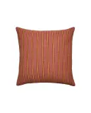 Zara Home наволочка декоративная из хлопка, малиновый, в полоску — фото 7