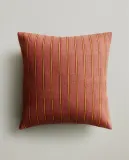 Zara Home наволочка декоративная из хлопка, малиновый, в полоску — фото 8