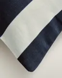 Zara Home наволочка декоративная из хлопка, синий, в полоску, 40x60 см — фото 5