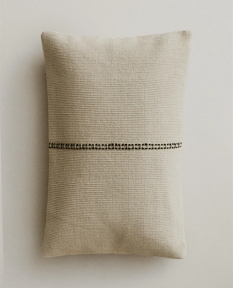 Zara Home наволочка декоративная из хлопка, зелёный, 40x60 см · 6192/008