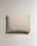 Zara Home наволочка декоративная из льна, светло-бежевый, 70x90 см · 2150/008 — фото 4