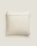 Zara Home наволочка декоративная из хлопка, светло-бежевый — фото 3