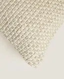 Zara Home наволочка декоративная из хлопка, светло-бежевый — фото 4