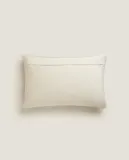 Zara Home наволочка декоративная из хлопка, светло-бежевый — фото 6