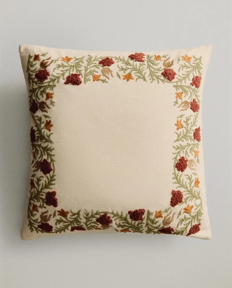 Zara Home наволочка декоративная из хлопка, светло-бежевый, 50x50 см