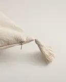 Zara Home наволочка декоративная из хлопка, бирюзовый, 40x60 см — фото 4