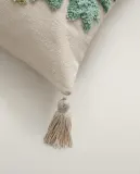 Zara Home наволочка декоративная из хлопка, бирюзовый, 40x60 см — фото 7