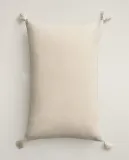 Zara Home наволочка декоративная из хлопка, бирюзовый, 40x60 см — фото 8