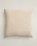 Zara Home наволочка декоративная из хлопка, светло-бежевый, 45x45 см · 6379/008 — фото 5