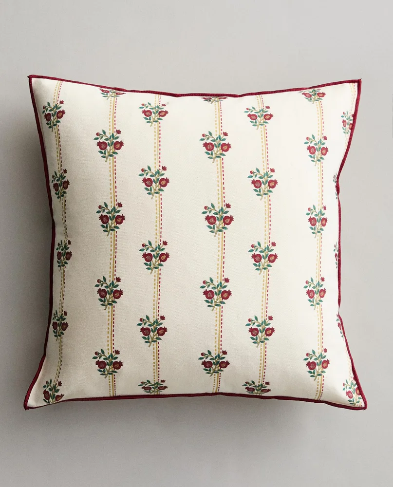 Zara Home наволочка декоративная из хлопка, экрю, в полоску, 45x45 см