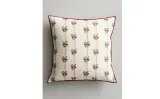 Zara Home наволочка декоративная из хлопка, экрю, в полоску, 45x45 см — фото 2