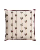 Zara Home наволочка декоративная из хлопка, экрю, в полоску, 45x45 см — фото 5