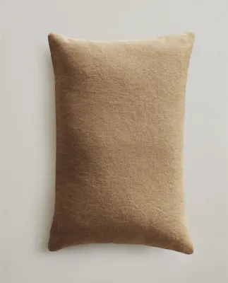 Zara Home наволочка декоративная из льна, коричневый, 40x60 см