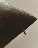 Zara Home наволочка декоративная из льна, коричневый, 40x60 см — фото 3