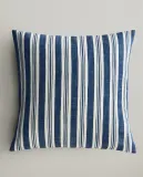 Zara Home наволочка декоративная из хлопка, синий, в полоску, 45x45 см — фото 1