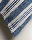 Zara Home наволочка декоративная из хлопка, синий, в полоску, 45x45 см — фото 7