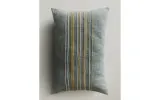 Zara Home наволочка декоративная из хлопка, бирюзовый, в полоску, 40x60 см — фото 2