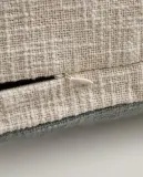 Zara Home наволочка декоративная из хлопка, бирюзовый, в полоску, 40x60 см — фото 4
