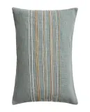 Zara Home наволочка декоративная из хлопка, бирюзовый, в полоску, 40x60 см — фото 5