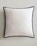 Zara Home наволочка декоративная из льна, терракотовый, 45x45 см — фото 1
