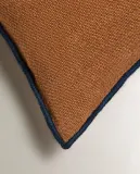 Zara Home наволочка декоративная из льна, терракотовый, 45x45 см — фото 4