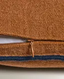 Zara Home наволочка декоративная из льна, терракотовый, 45x45 см — фото 7