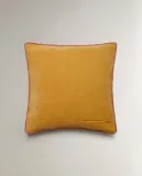 Zara Home наволочка декоративная из полиэстера, горчичный — фото 3