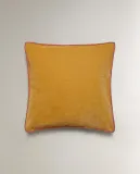 Zara Home наволочка декоративная из полиэстера, горчичный — фото 4