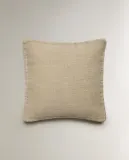 Zara Home наволочка декоративная из льна, бежевый · 6366/008 — фото 7