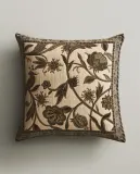 Zara Home наволочка декоративная из хлопка, зелёный, 50x50 см — фото 1