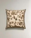 Zara Home наволочка декоративная из хлопка, зелёный, 50x50 см — фото 2