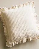 Zara Home наволочка декоративная из хлопка, оранжевый, 40x40 см — фото 1