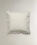 Zara Home наволочка декоративная из хлопка, оранжевый, 40x40 см — фото 4