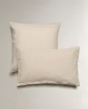 Zara Home наволочка декоративная из льна, светло-бежевый · 1140/007 — фото 5