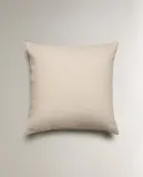 Zara Home наволочка декоративная из льна, светло-бежевый · 1140/007 — фото 7