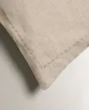 Zara Home наволочка декоративная из льна, светло-бежевый · 1140/007 — фото 8