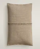 Zara Home наволочка декоративная из льна, зелёный, 30x50 см — фото 7