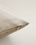 Zara Home наволочка декоративная из льна, зелёный, 30x50 см — фото 8