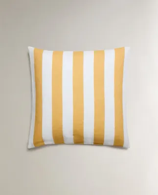 Zara Home наволочка декоративная из льна, в полоску