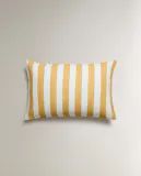 Zara Home наволочка декоративная из льна, в полоску — фото 3