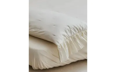 Zara Home наволочка декоративная из хлопка, молочный