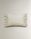 Zara Home наволочка декоративная из хлопка, молочный — фото 3