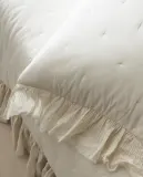 Zara Home наволочка декоративная из хлопка, молочный — фото 8