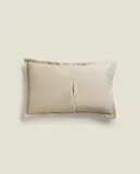 Zara Home наволочка декоративная из хлопка, бежевый · 1162/007 — фото 8