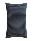 Zara Home наволочка декоративная из хлопка, синий, в полоску, 30x50 см — фото 5