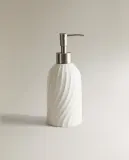 Zara Home дозатор для жидкого мыла, керамика, белый — фото 4