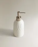 Zara Home дозатор для жидкого мыла, керамика, белый — фото 6
