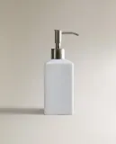 Zara Home дозатор для жидкого мыла, фаянс, белый — фото 6