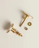 Zara Home держатель для ванной комнаты, латунь, светло-бежевый — фото 3